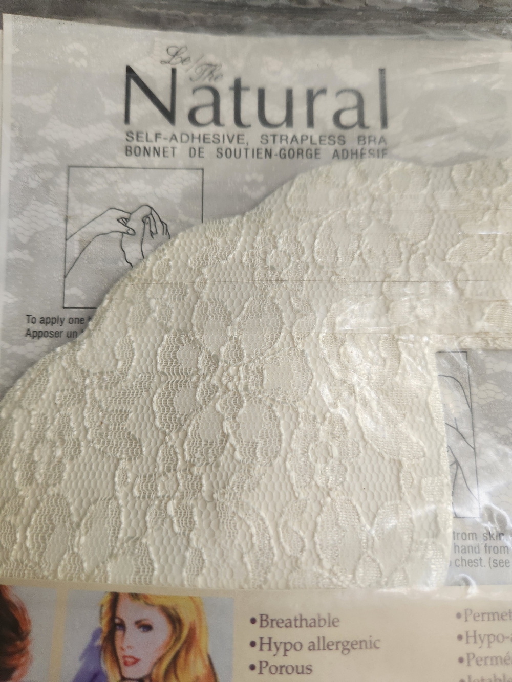 Vintage Self-Adhesive Strapless Bra for Strapless, Backless, Invisible support